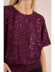 Top en sequins