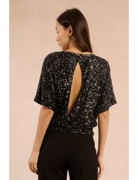 Top en sequins