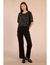 Top en sequins