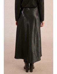 Long satin skirt