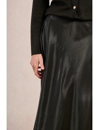 Longue jupe satinée