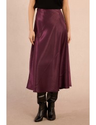 Long satin skirt