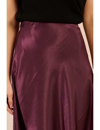 Long satin skirt