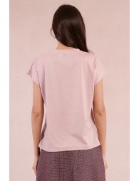Camiseta  de manga corta cuello de pico