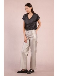 Pull à manches courtes en maille