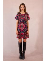 Short printed t-shirt dress