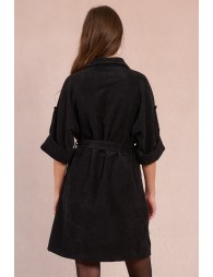 Robe chemise en velours