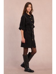 Robe chemise en velours