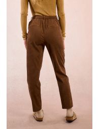 Corduroy suede trousers