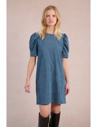 Robe droite, manche gigot