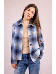 Short checked jacket
