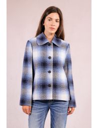 Short checked jacket