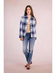 Short checked jacket