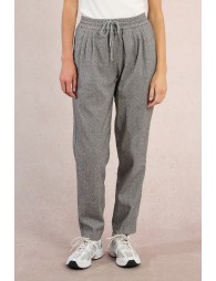 Faux leather jogger pants
