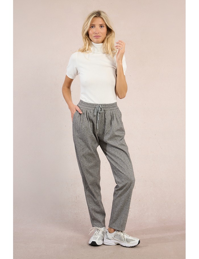 Pantalon jogger en similicuir