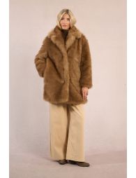 Long coat imitation fur
