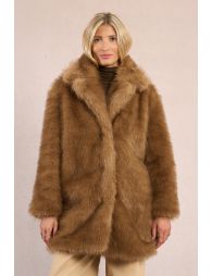 Long coat imitation fur