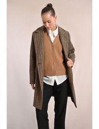 Striped overcoat