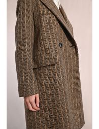 Striped overcoat