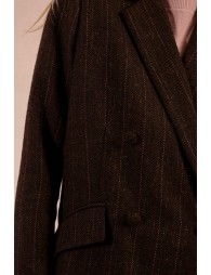 Blazer droit et croisé à rayrures