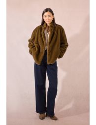Imitation fur jacket