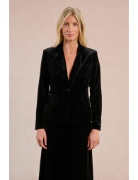 Blazer droit en velours