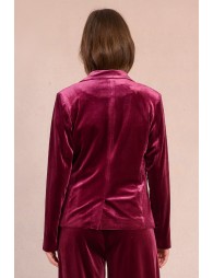 Blazer droit en velours