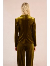 Blazer droit en velours