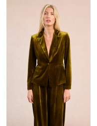 Blazer droit en velours