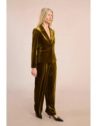 Blazer droit en velours