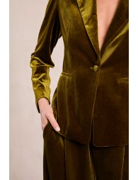 Blazer droit en velours