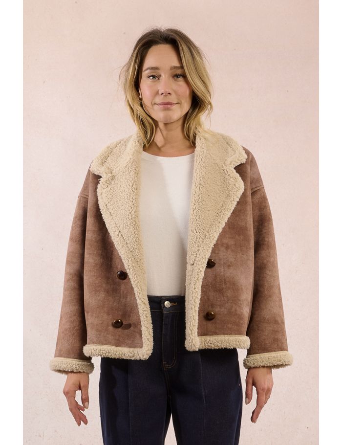 Aviator type coat