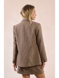 Veste blazer pied-de-poule