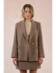 Veste blazer pied-de-poule