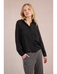 Chemise en voile semi-transparent