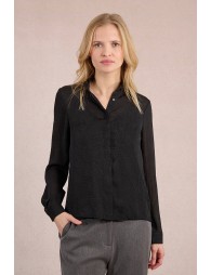 Chemise en voile semi-transparent