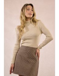 Houndstooth mini skirt
