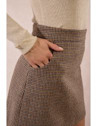 Houndstooth mini skirt