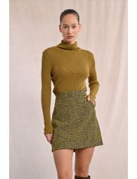 Mini-jupe en jacquard