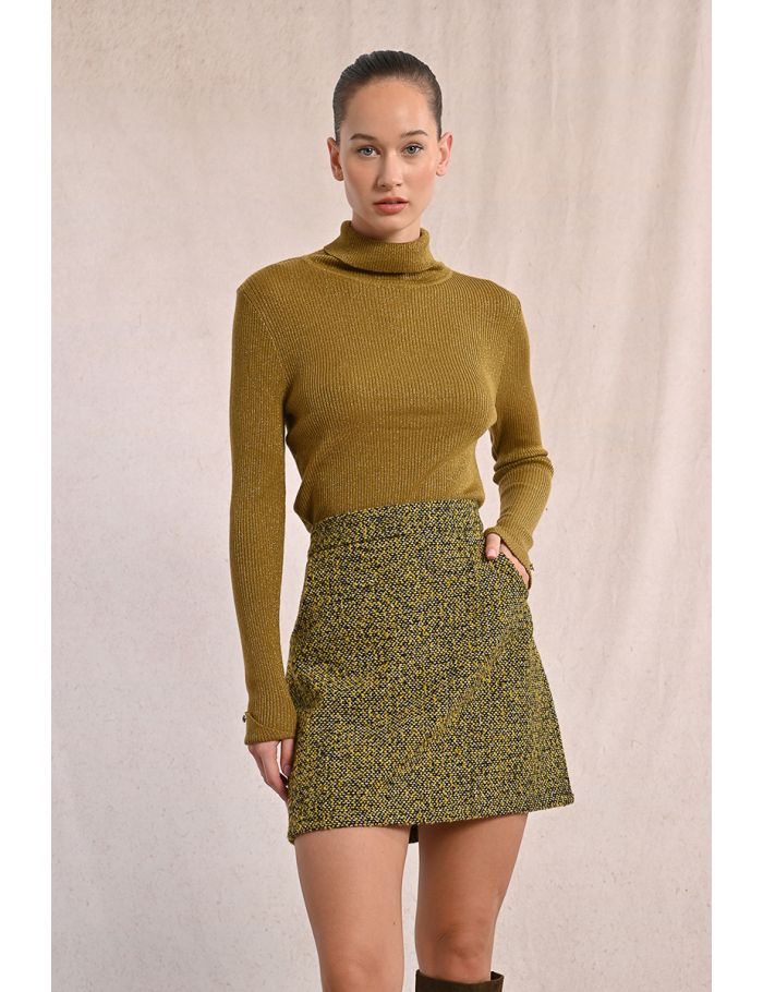 Mini-jupe en jacquard