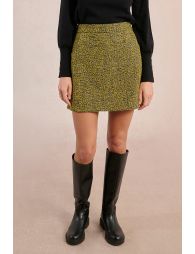 Jacquard mini skirt