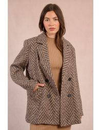 Herringbone blazer jacket