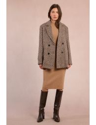 Herringbone blazer jacket