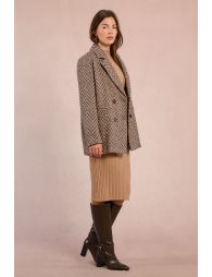 Herringbone blazer jacket