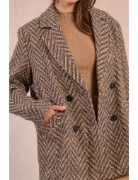Herringbone blazer jacket