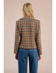 Short plaid coat