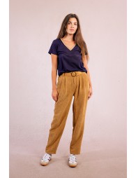 T-shirt encolure V irisée