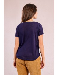 T-shirt encolure V irisée