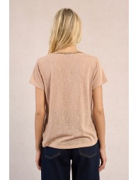 T-shirt encolure V irisée