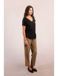 Iridescent V-neck T-shirt